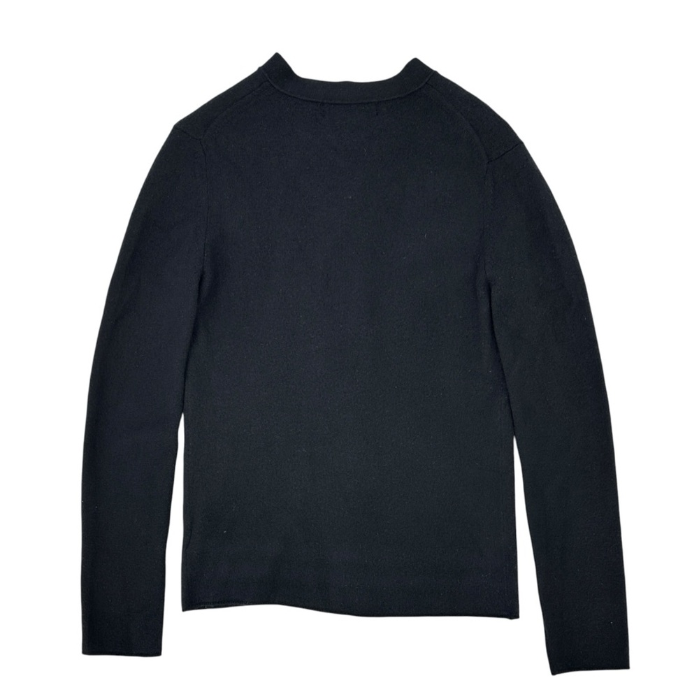 RARE Comme Des Garcons x H&M Black Wool Lightweight Minimalisy Cardigan Sweater - Picture 2 of 6